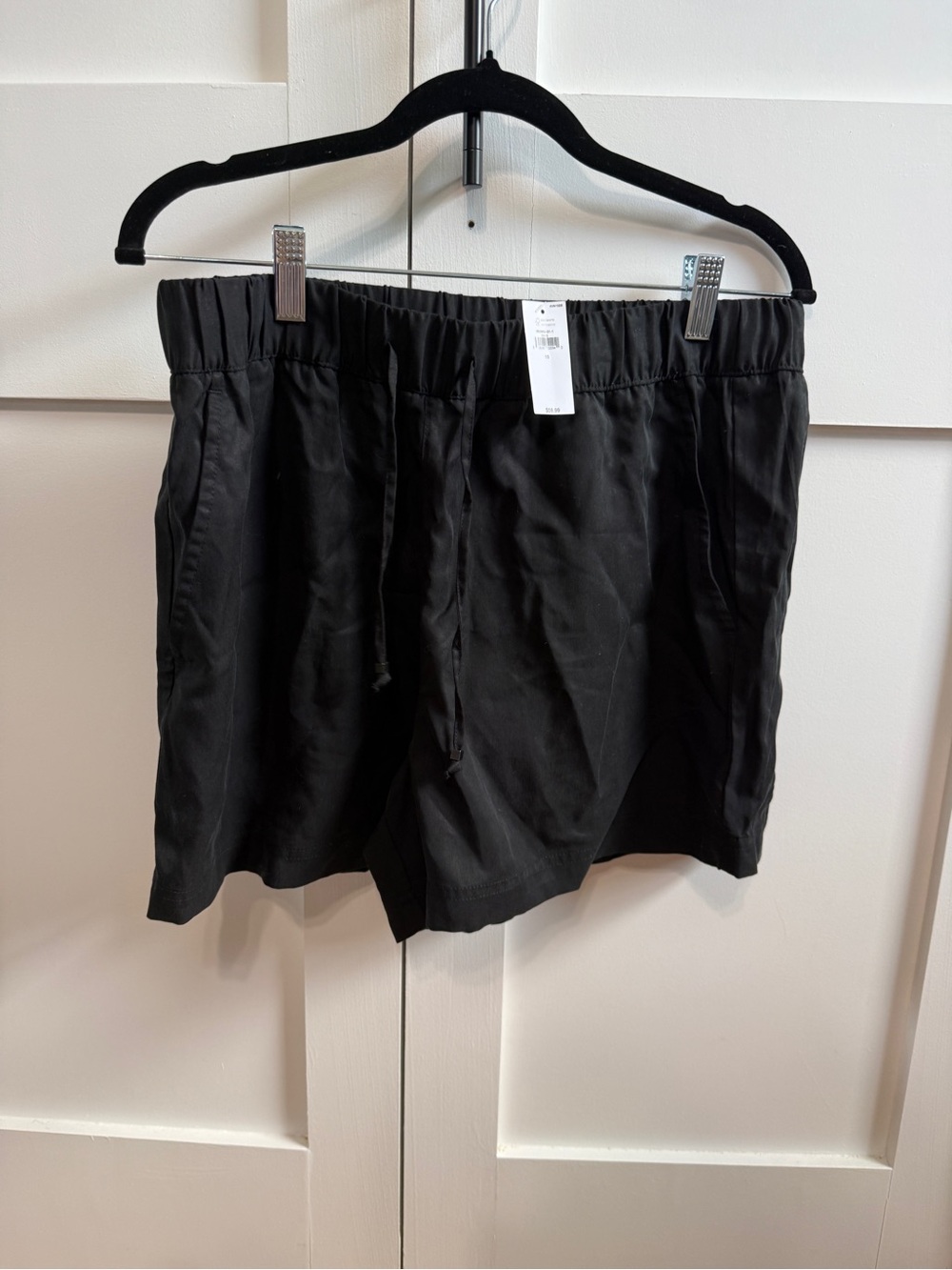 Banana Republic Black High-Waist Pull-On Shorts